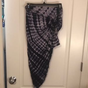 Tie-Dye Side knot wrap skirt - Charlotte Russe